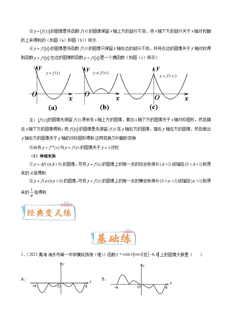 2024年高考数学第一轮复习四十三讲12 函数的图象（原卷附答案）第3页