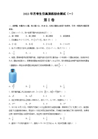 2024年高考数学第一轮复习艺术生仿真演练综合测试（一）（原卷版）