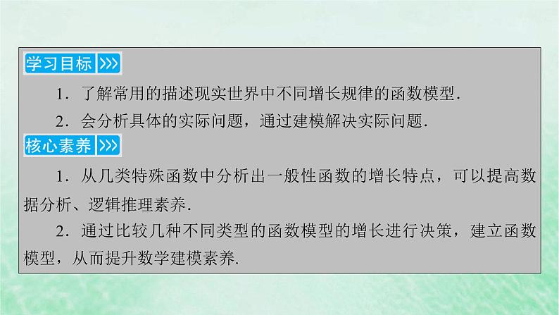 新教材适用2023_2024学年高中数学第4章指数函数与对数函数4.4对数函数4.4.3不同函数增长的差异课件新人教A版必修第一册04