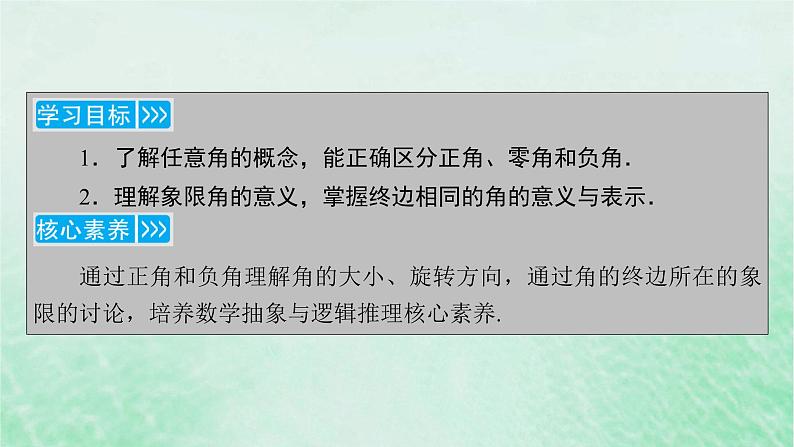 新教材适用2023_2024学年高中数学第5章三角函数5.1任意角和蝗制5.1.1任意角课件新人教A版必修第一册第4页