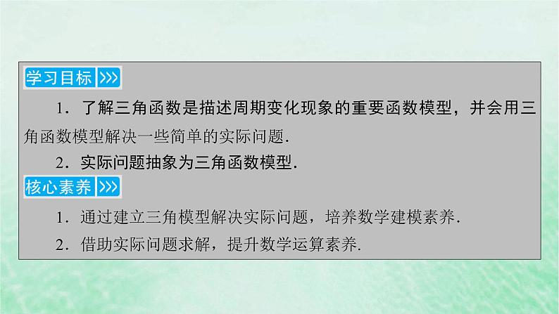 新教材适用2023_2024学年高中数学第5章三角函数5.7三角函数的应用课件新人教A版必修第一册第4页