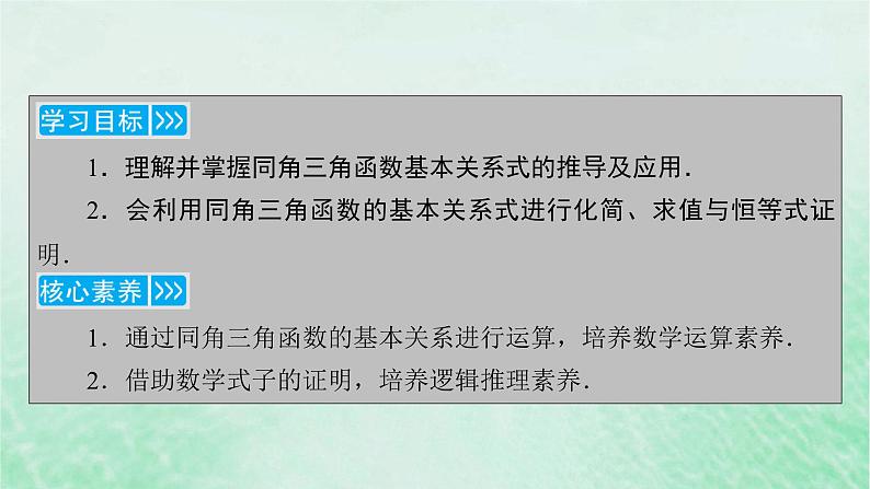 新教材适用2023_2024学年高中数学第5章三角函数5.25.2.2同角三角函数的基本关系课件新人教A版必修第一册04