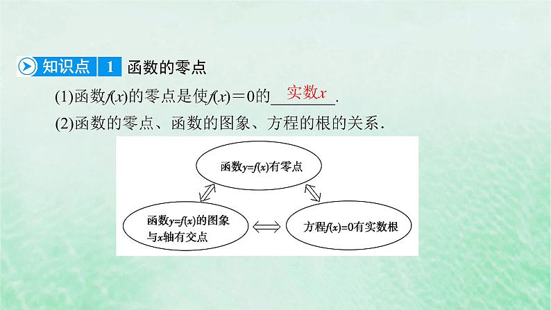 新教材适用2023_2024学年高中数学第4章指数函数与对数函数4.5函数的应用二4.5.1函数的零点与方程的解课件新人教A版必修第一册06