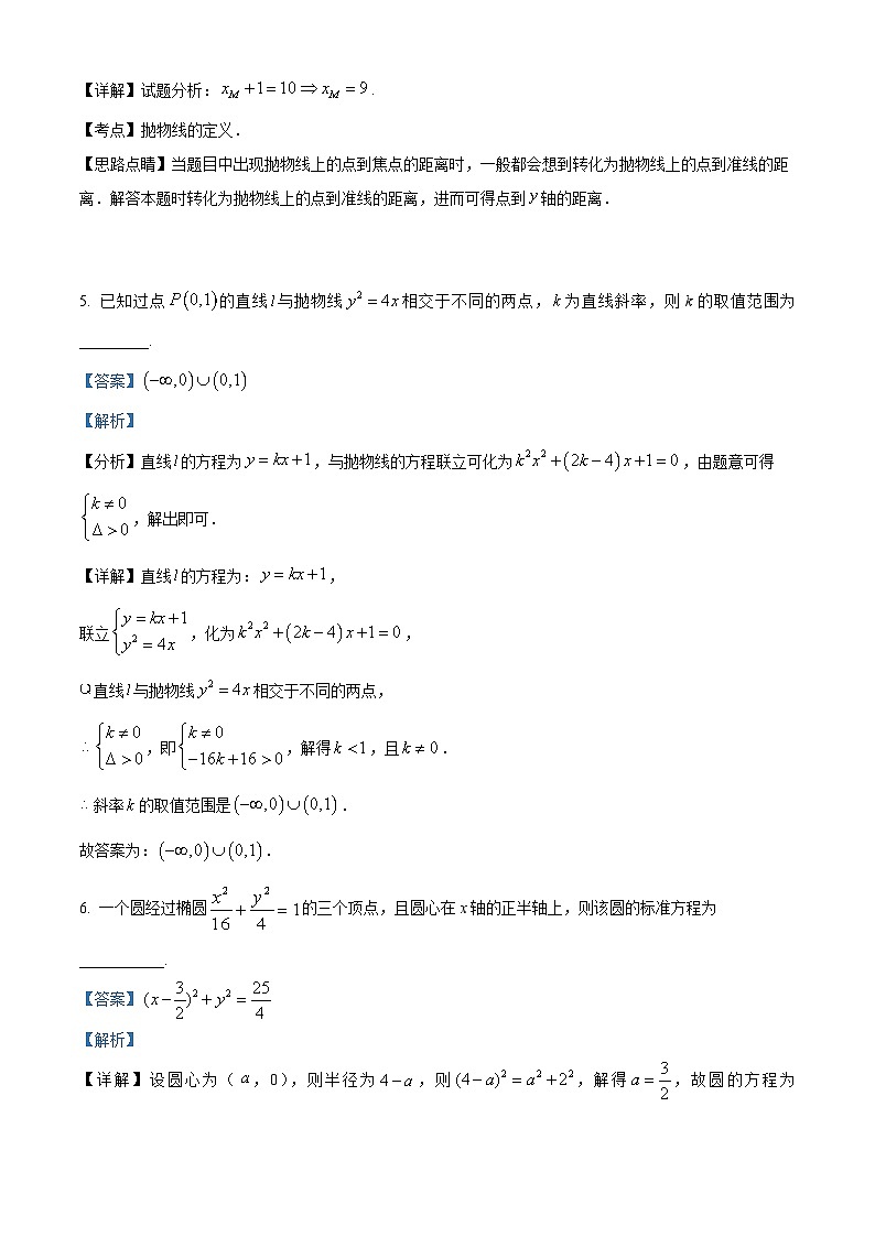 【期中真题】上海市杨浦区复旦大学附属中学2022-2023学年高二上学期期中数学试题.zip02
