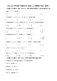 【期中真题】广西柳州市六校2022-2023学年高二上学期期中考试数学试题.zip