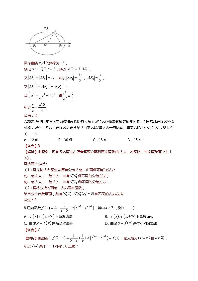 （2024届高考数学）高考数学二轮复习之选填16题专项高分冲刺限时训练（14）03