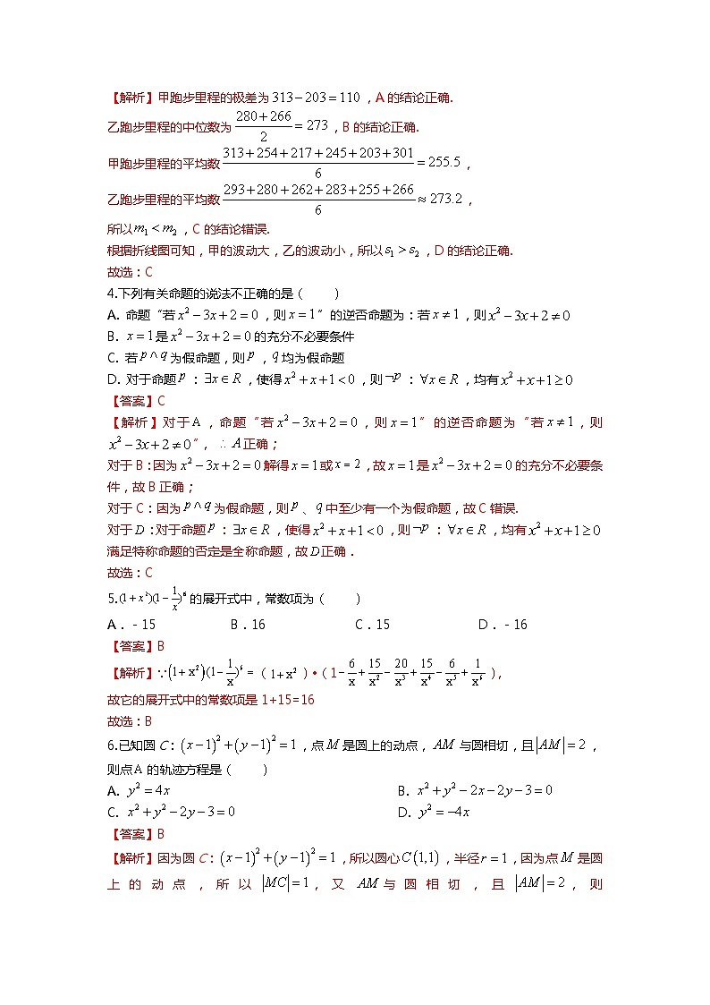 （2024届高考数学）高考数学二轮复习之选填16题专项高分冲刺限时训练（25）02
