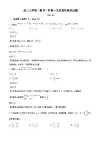 2024泰安宁阳县四中高三上学期10月月考数学含解析