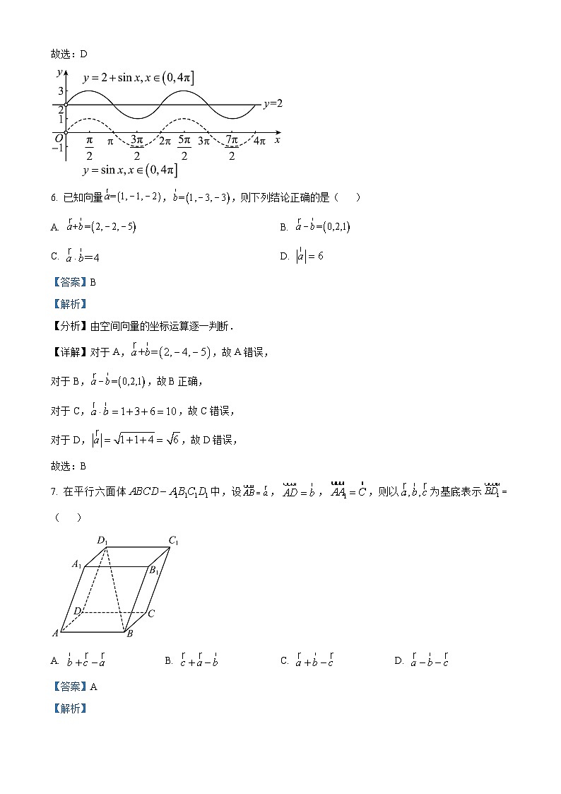 四川省南充市南部县第二中学2023-2024学年高二数学上学期10月月考试题（Word版附解析）第3页