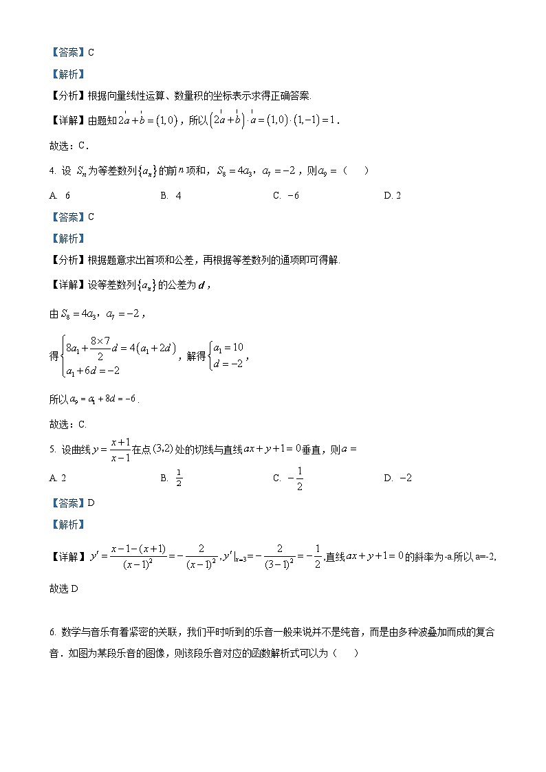 四川省内江市第六中学2023-2024学年高三文科数学上学期第一次月考试题（Word版附解析）02