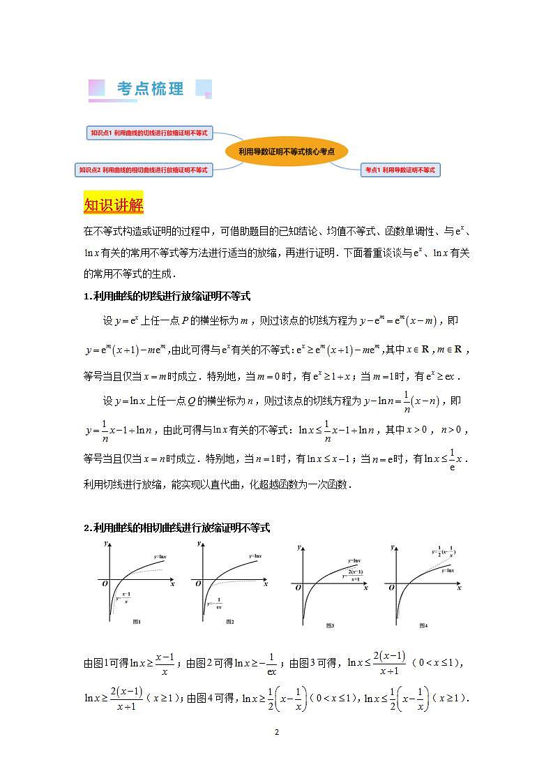 第04讲 利用导数证明不等式（学生版）第2页