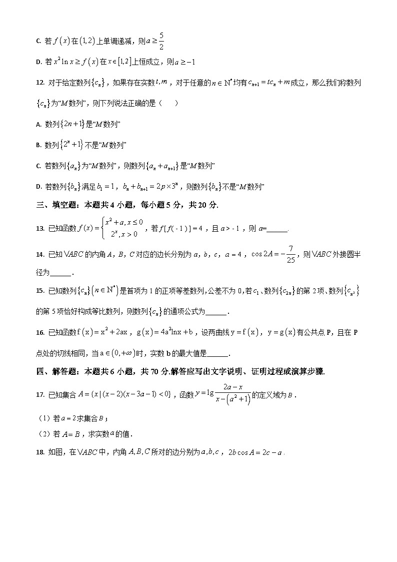 2023泰安宁阳县高三上学期11月期中考试数学试题含解析03