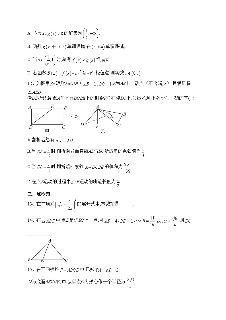 广东省佛山市七校2024届高三上学期10月联考数学试卷(含答案)03