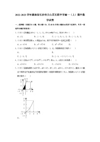2022-2023学年湖南省长沙市天心区长郡中学高一（上）期中数学试卷