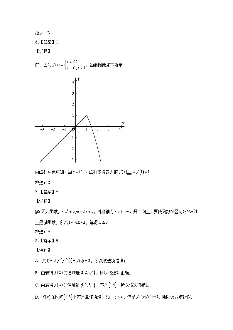 2.3函数的单调性和最值检测题答案02