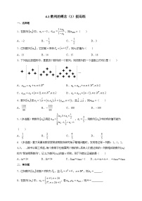 人教A版 (2019)选择性必修 第二册4.1 数列的概念课时作业