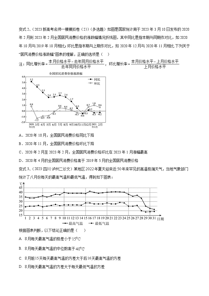 2024年高考数学第一轮复习精品导学案第84讲 图表的分析与处理（学生版）+教师版02