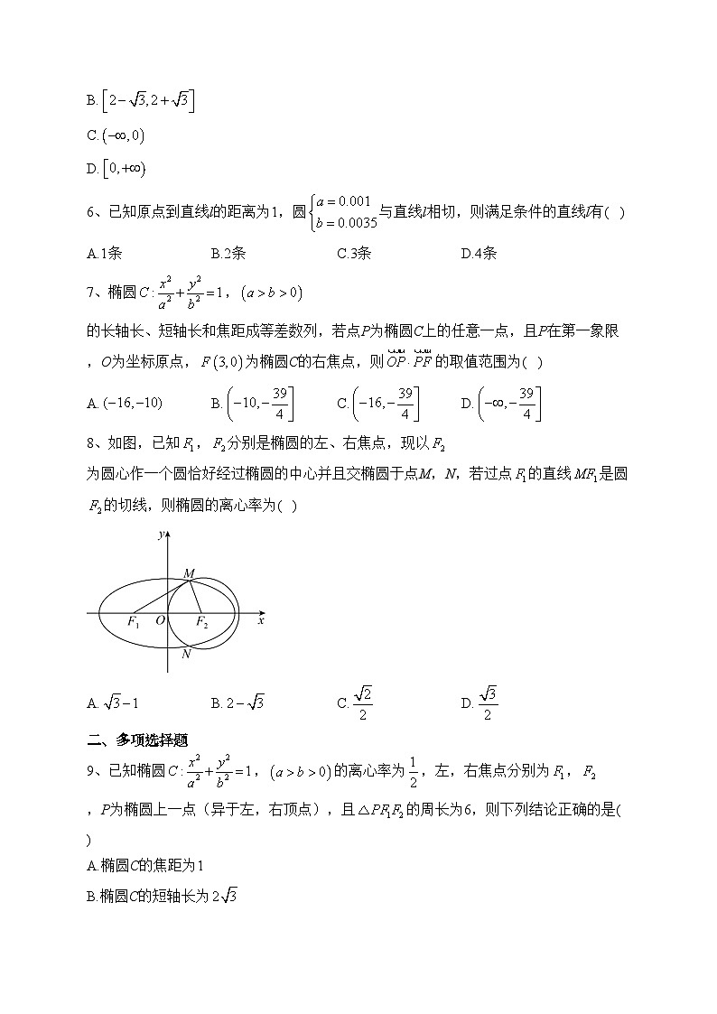 浙江省舟山中学2023-2024学年高二上学期10月第一次素养测评数学试卷(含答案)第2页