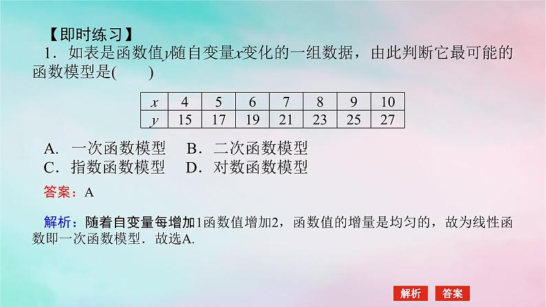 2024版新教材高中数学第四章指数函数与对数函数4.4对数函数4.4.3不同函数增长的差异课件新人教A版必修第一册05