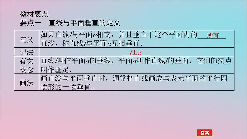 2024版新教材高中数学第四章立体几何初步4.3直线与直线直线与平面的位置关系4.3.2空间中直线与平面的位置关系第三课时直线与平面垂直的判定课件湘教版必修第二册04