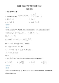 安徽省合肥市第四中学2023-2024学年高三数学上学期学情调研与诊断(三)试题（Word版附解析）