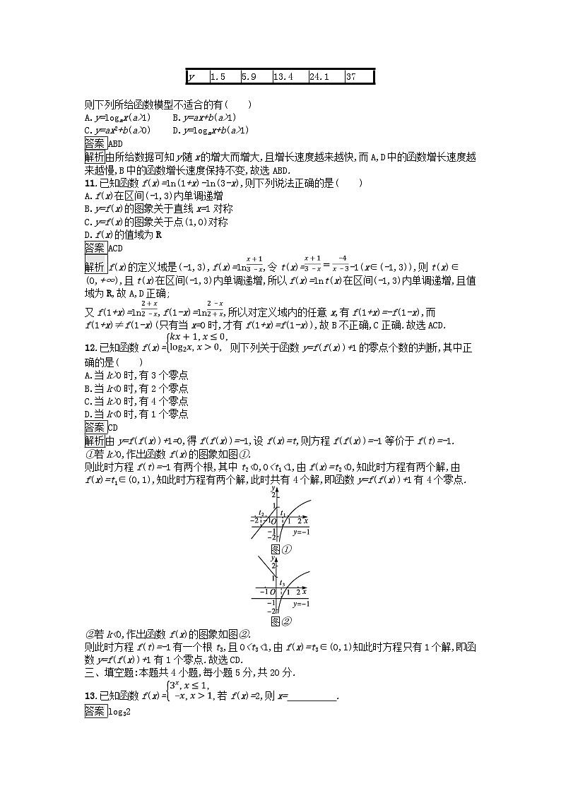 广西专版2023_2024学年新教材高中数学第4章指数函数与对数函数过关检测新人教A版必修第一册第3页