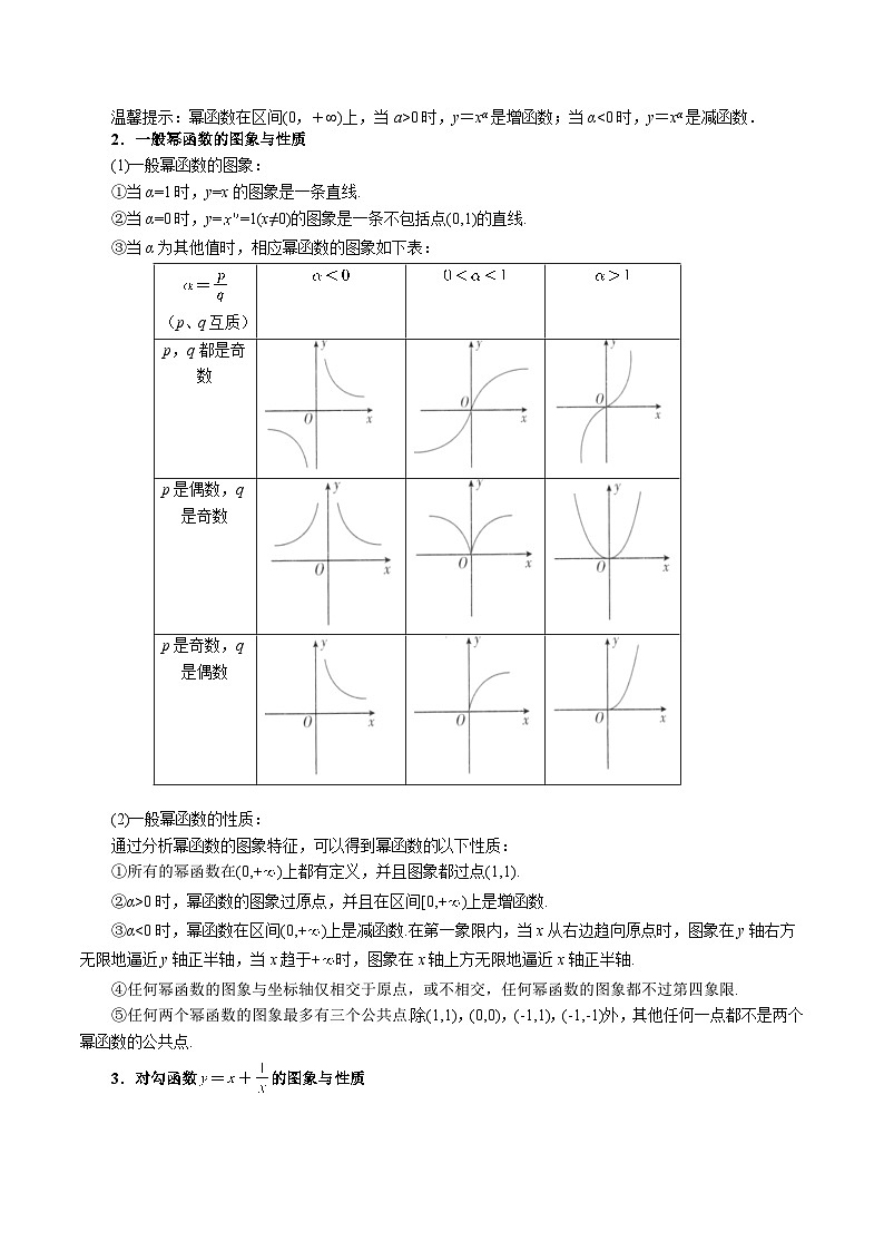 专题3.3 幂函数（举一反三）（人教A版必修第一册）（原卷版）第3页