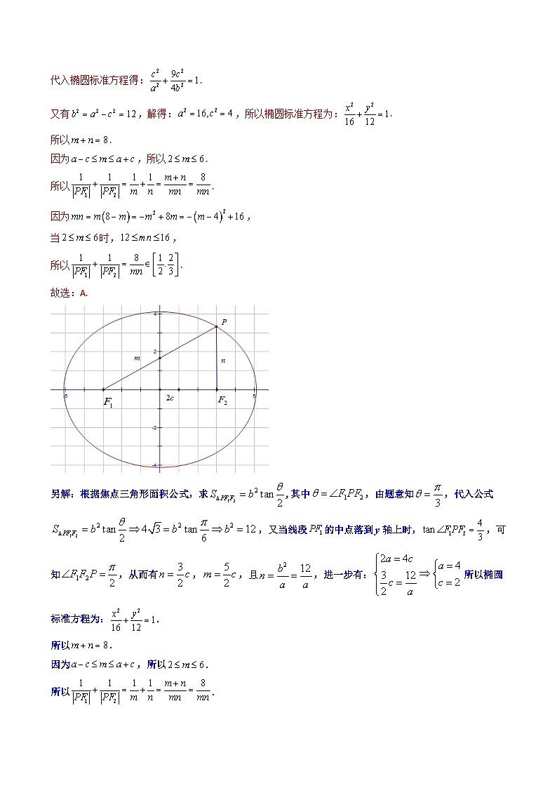 专题13 焦点三角形的面积公式（解析版）【二级结论速解】第3页