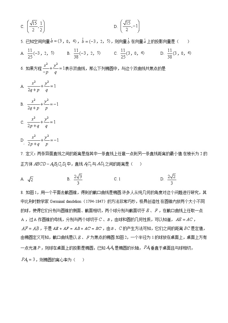 浙江省宁波市金兰教育合作组织2023-2024学年高二数学上学期期中联考试题（Word版附答案）02