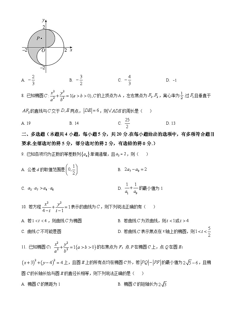 湖南省邵阳市第二中学2023-2024学年高二上学期11月期中数学试题无答案第2页