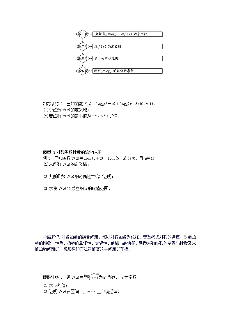 2024版新教材高中数学第四章指数函数与对数函数4.4对数函数4.4.2对数函数的图象和性质第二课时对数函数的图象和性质二导学案新人教A版必修第一册02
