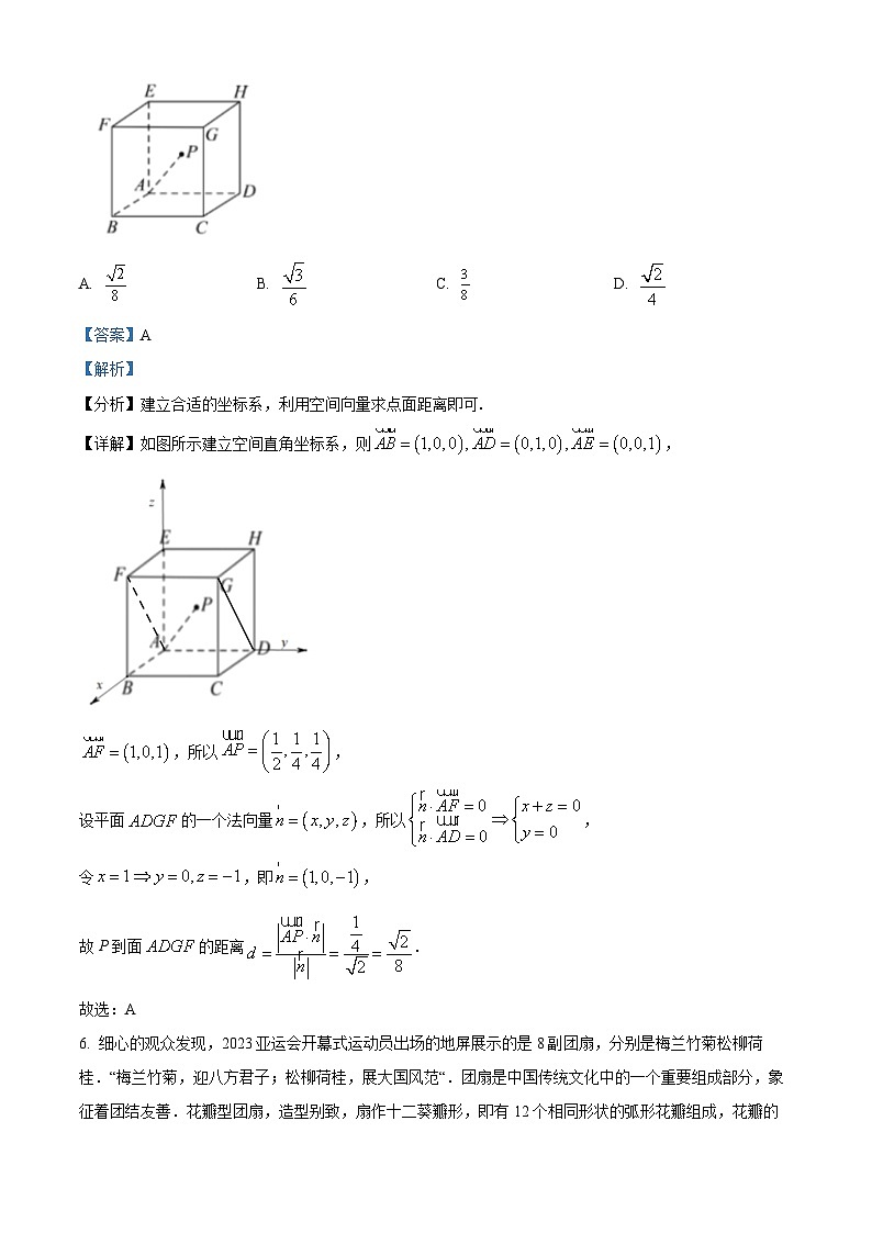 浙江省温州十校联合体2023-2024学年高二数学上学期期中联考试题（Word版附解析）03