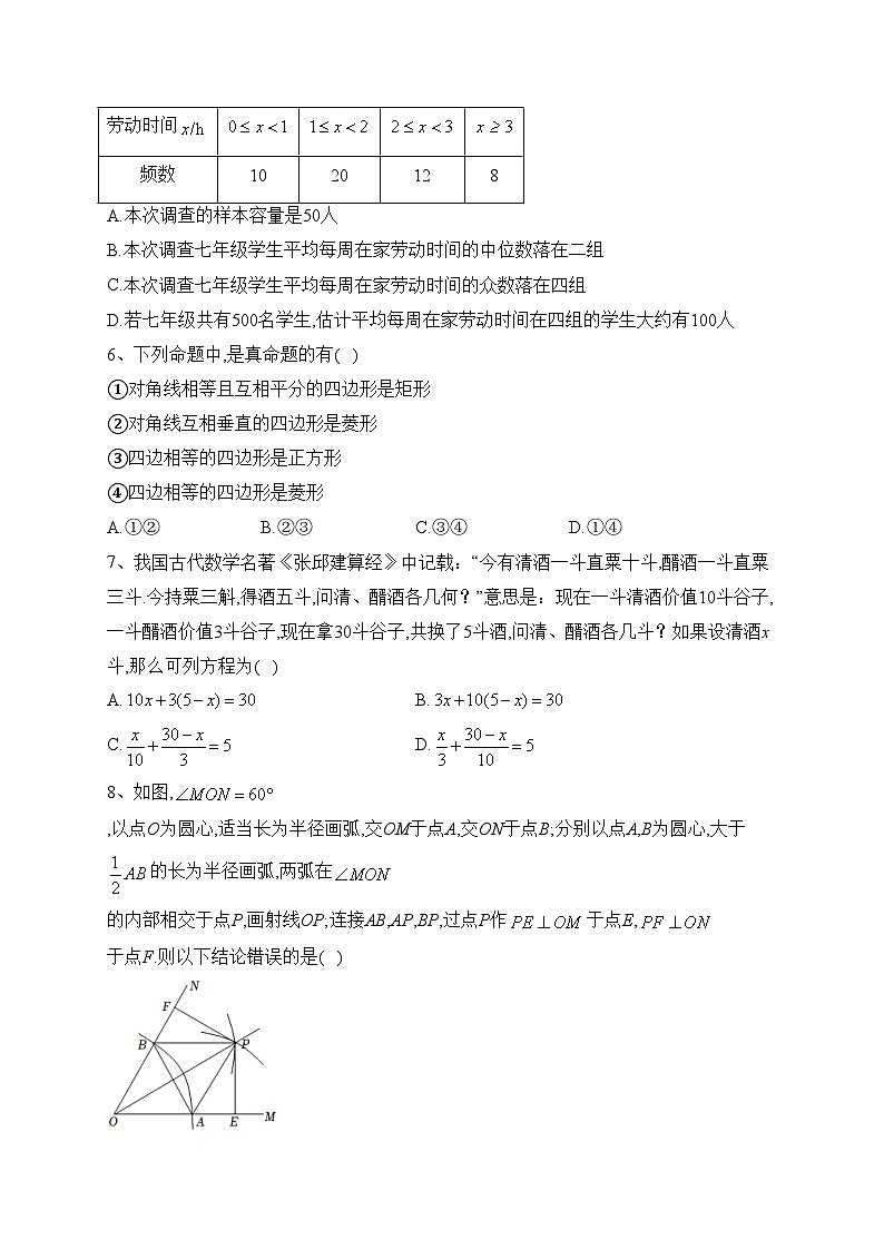 广东省深圳市福田外国语高级中学2022-2023学年高一上学期入学考试数学试题(含答案)02