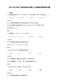 2023-2024学年广东省深圳市名校高二上学期期中联考数学试题含答案
