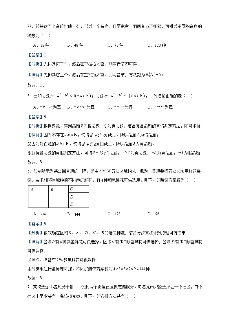 2022-2023学年四川省雅安市天立学校高二下学期第一次月考数学（理）试题含答案第2页