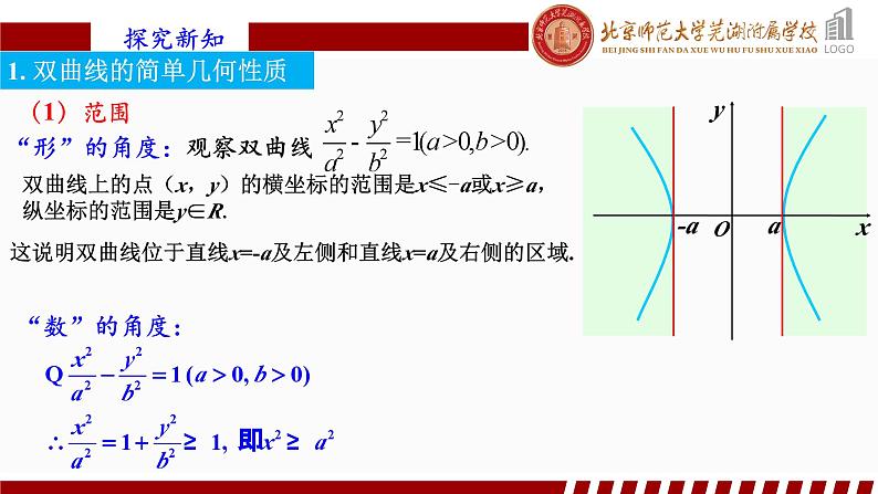 3.2.2 双曲线的简单几何性质（1）人教A版（2019）选择性必修第一册第三章圆锥曲线的方程课件第4页