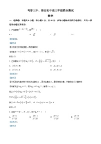 2024江苏省句容三中、海安实验中学联考高三上学期10月月考数学试题含解析
