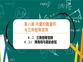 人教B版高中数学必修三  8．2.1　两角和与差的余弦 课件+同步分层练习（含答案）