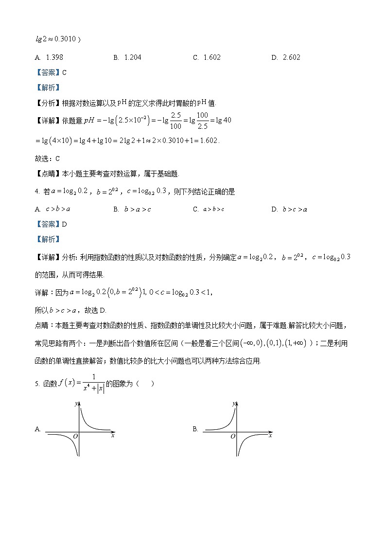 四川省泸州市合江县马街中学2024届高三一诊模拟数学试题（理）试题（Word版附解析）02