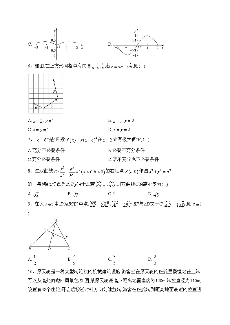 山西省吕梁市2022届高三上学期第一次模拟数学（理）试题(含答案)02