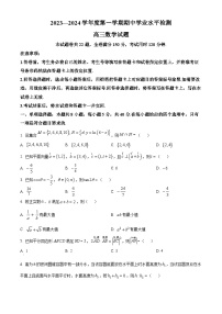 2024青岛局属、青西、胶州等地高三上学期期中大联考试题数学含解析