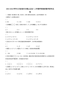 2023-2024学年江苏省徐州市铜山区高二上学期学情调研数学联考试卷(含解析）