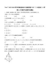 2023-2024学年河南省新高中创新联盟TOP二十名校高二上学期11月调研考试数学试题（含解析)