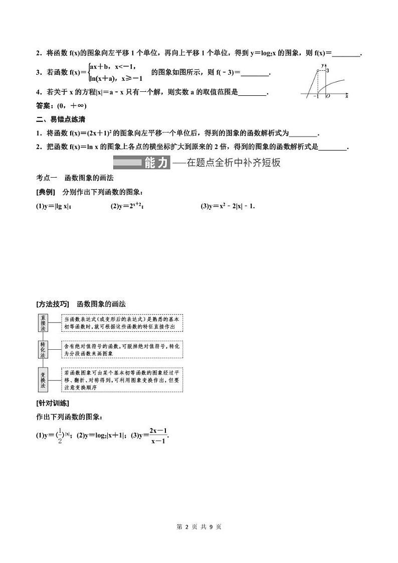 (适用辅导班)2023-2024年高二数学寒假讲义（基础班）2.6《函数的图象及其应用》( 原卷版)第2页