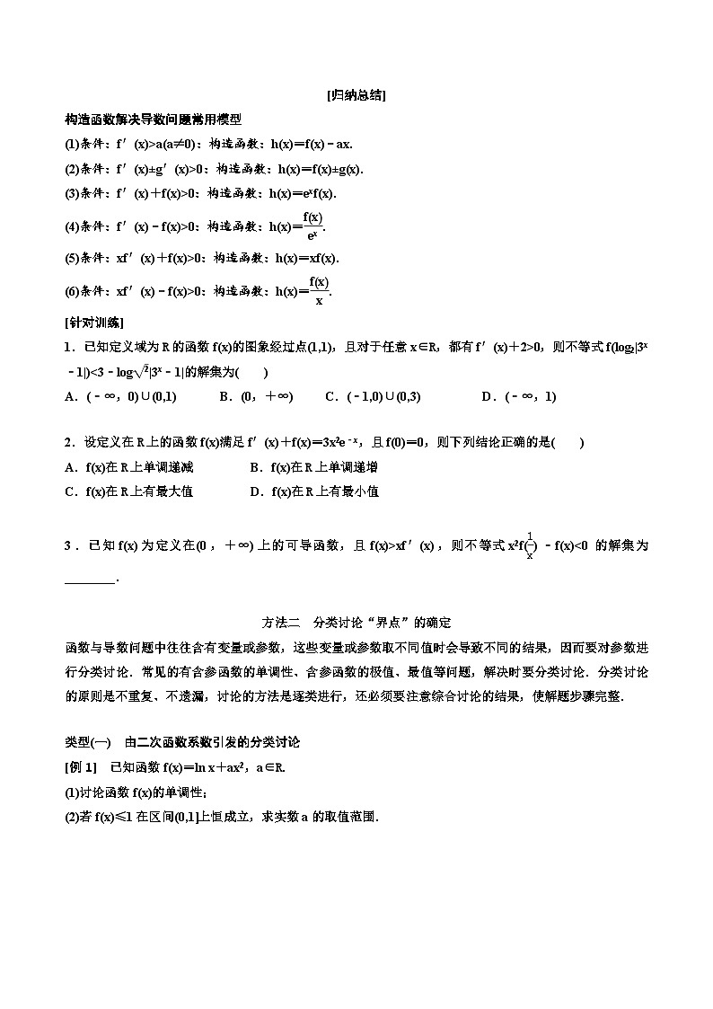 (适用辅导班)2023-2024年高二数学寒假讲义（基础班）3.2.2《导数与函数问题常用到的4种方法》 (原卷版)第2页