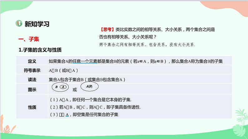 苏教版（2019）必修第一册1.2　子集、全集、补集课件03