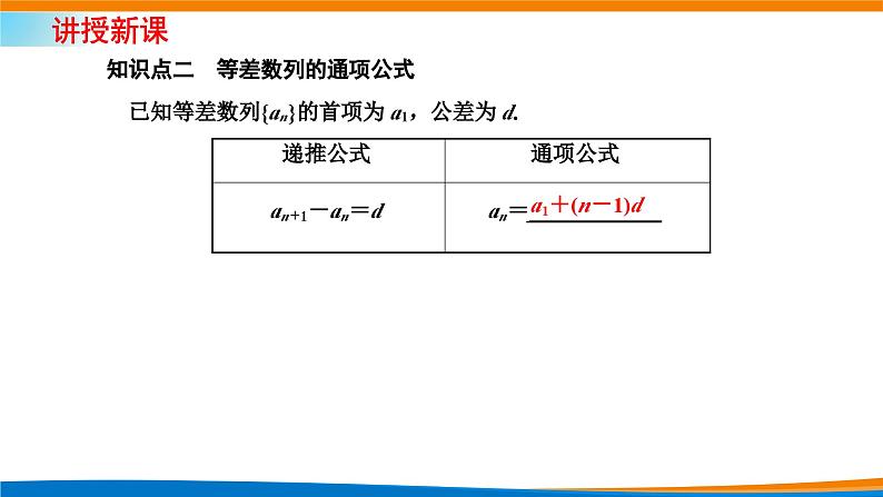 人教A版（2019）选修二 第四章数列 4.2.1  等差数列的概念  第一课时  等差数列的概念及通项公式—课件第5页
