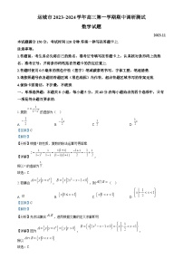 山西省运城市2023-2024学年高三上学期11月期中调研数学试题（Word版附解析）