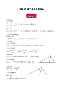 专题22 解三角形大题综合-备战2024年数学新高考一轮复习之专题知识归纳和题型技巧大综合