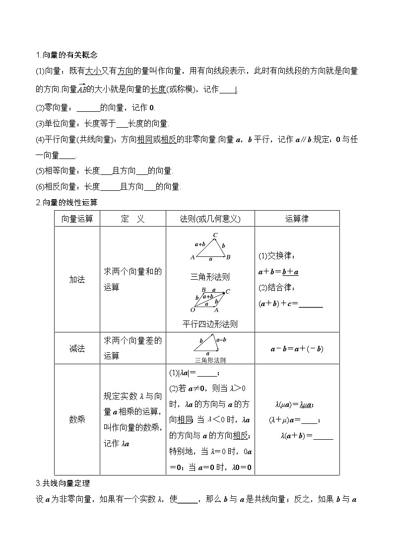 专题5.1 平面向量的概念及其线性运算（原卷版）第2页